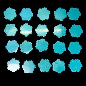 Heroscape Terrain Tiles 20 Piece Set Water Matte Color Tone NO Sparkle Read